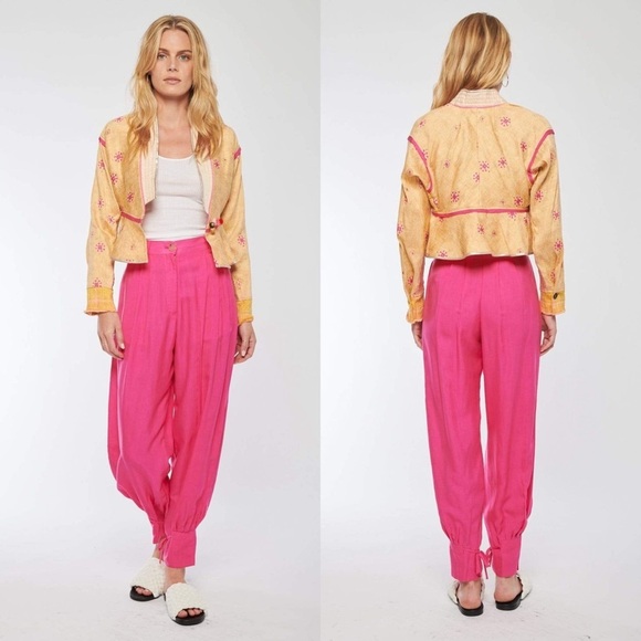 Forte Forte Viscose/Cupro Fluid Trousers NWT in Pink Spirit 2028 - Picture 1 of 11